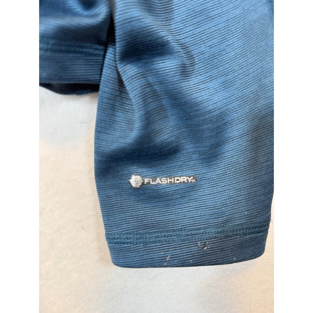 The North Face Mens Long Sleeve FlashDry Top Athletic Shirt Blue Large